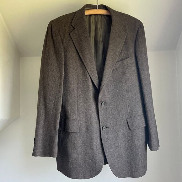 Vintage Ralph‎ Lauren Polo University Brown Wool Blazer Sport Coat Jacket 42 - Picture 1 of 7
